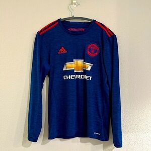 Adidas blue Manchester United jersey size S